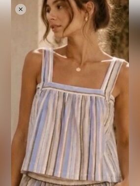 NWT Caroline Constas Striped Top M